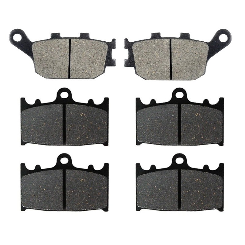 3 Kit plaquettes frein Suzuki GSF 1200 Bandit  Av G, Av D et Ar 021-032X2 - EBC FA174 et FA158 - Raven 104-045