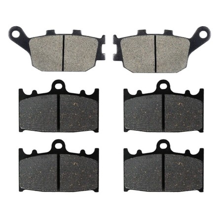 3 Kit plaquettes frein Suzuki GSF 1200 Bandit  Av G, Av D et Ar 021-032X2 - EBC FA174 et FA158 - Raven 104-045