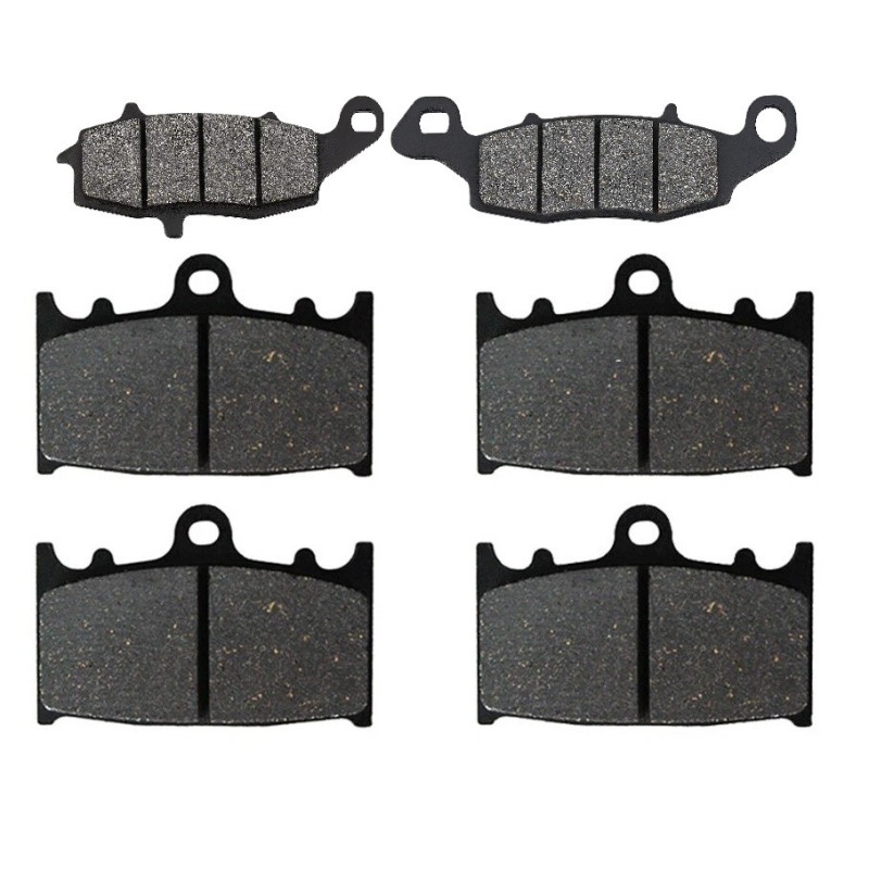 2 Kit plaquettes frein Kawasaki Vulcan 2000 Classic  Av G, Av D et Ar 124-032X2 -  - Raven 104-048