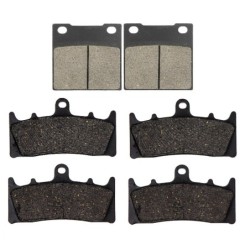 3 Kit plaquettes frein Suzuki TL 1000S  Av G, Av D et Ar 016-039X2 - EBC FA63 et FA188 - Raven 104-050