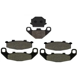 3 Kit plaquettes frein Kawasaki GPZ 500S Serie E  Av G, Av D et Ar 005-044X2 -  - Raven 104-053