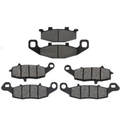 2 Kit plaquettes frein Kawasaki Zephyr 1100  Av G, Av D et Ar 013-104-124 -  - Raven 104-056