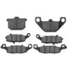 2 Kit plaquettes frein Kawasaki Vulcan 1500 Classic  Av G, Av D et Ar 037-104-124 -  - Raven 104-058