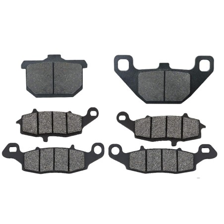 2 Kit plaquettes frein Kawasaki Vulcan 1500 Classic Tourer  Av G, Av D et Ar 037-104-124 -  - Raven 104-058