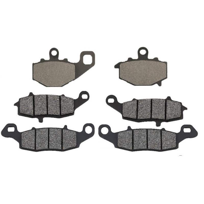 2 Kit plaquettes frein Kawasaki Versys 650  Av G, Av D et Ar 093-104-124 -  - Raven 104-059