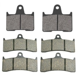 2 Kit plaquettes frein Kawasaki Ninja ZX-7RR 750  Av G, Av D et Ar 148-126X2 -  - Raven 104-060