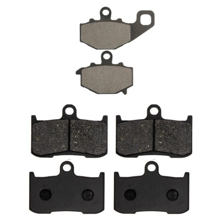 2 Kit plaquettes frein Kawasaki Ninja ZX-9R 900  Av G, Av D et Ar 093-207X2 -  - Raven 104-065