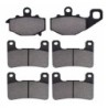 2 Kit plaquettes frein Kawasaki Z1000  Av G, Av D et Ar 093-213X2 -  - Raven 104-067