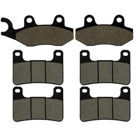 2 Kit plaquettes frein Kawasaki Ninja H2 SX  Av G, Av D et Ar 334-213X2 -  - Raven 104-069