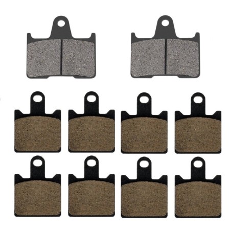 2 Kit plaquettes frein Kawasaki GTR 1400  Av G, Av D et Ar 148-249X2 -  - Raven 104-073