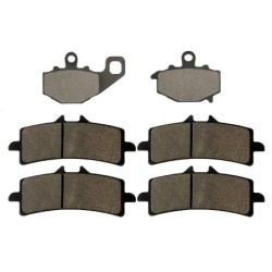 3 Kit plaquettes frein Kawasaki Z1000 Serie J  Av G, Av D et Ar 093-258X2 - EBC FA192 et FA447HH - Raven 104-074