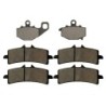3 Kit plaquettes frein Kawasaki Z1000 Serie J  Av G, Av D et Ar 093-258X2 - EBC FA192 et FA447HH - Raven 104-074