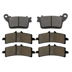 2 Kit plaquettes frein Kawasaki Ninja ZX-10R 1000  Av G, Av D et Ar 242-258X2 -  - Raven 104-076