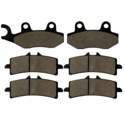 2 Kit plaquettes frein Kawasaki Ninja H2 SX SE  Av G, Av D et Ar 334-258X2 -  - Raven 104-077