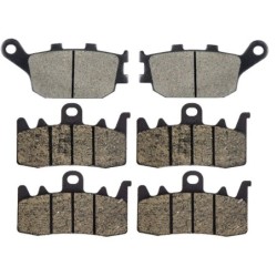 3 Kit plaquettes frein Kawasaki Z H2 1000  Av G, Av D et Ar 021-328X2 - EBC FA174 et FA630 - Raven 104-080
