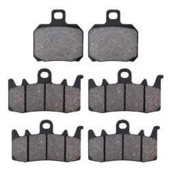 3 Kit plaquettes frein Harley-davidson EV LiveWire ELW et LW1 Av G, Av D et Ar 152-328X2 - EBC FA266 et FA630 - Raven 104-084