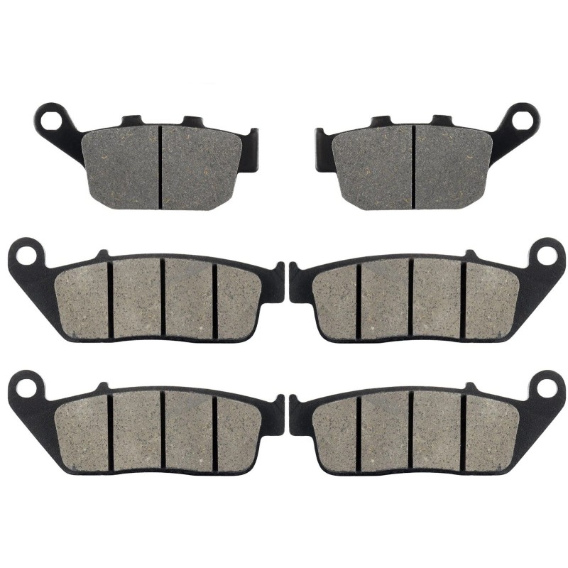 3 Kit plaquettes frein Honda NX 500  Av G, Av D et Ar 020-014X2 - EBC FA140 et FA196/226 - Raven 104-095