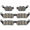 3 Kit plaquettes frein Honda NX 500  Av G, Av D et Ar 020-014X2 - EBC FA140 et FA196/226 - Raven 104-095