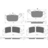 3 Kit plaquettes frein Triumph Tiger 900 GT Low Pro Rally Pro Av G, Av D et Ar 020-258X2 -  - Raven 104-100