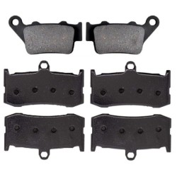 2 Kit plaquettes frein Triumph Daytona 675  Av G, Av D et Ar 020-296X2 -  - Raven 104-101
