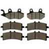 2 Kit plaquettes frein Triumph Thruxton 1200 R TFC Av G, Av D et Ar 247-258X2 -  - Raven 104-107