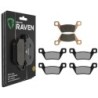 3 Kit plaquettes frein Kymco MXU 550 i 4x4 LOF Av G, Av D et Ar 314-316X2 - EBC FA600/2 et FA600TT - Raven 104-117