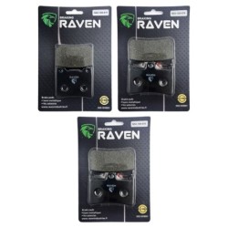 3 Kit plaquettes frein Yamaha BT 1100 Bulldog Av G, Av D et Ar 015-070X2 - EBC FA88 et FA168/252 - Raven 104-140