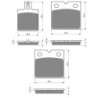 3 Kit plaquettes frein Moto-guzzi Strada 1000 V Av G, Av D et Ar 038-081X2 - EBC FA47 et FA18 - Raven 104-173