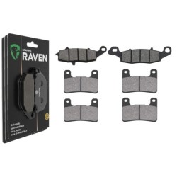 3 Kit plaquettes frein Suzuki VZR 1800 Intruder M1800R  Av G, Av D et Ar 124-213X2 - EBC FA231 et FA379 - Raven 104-194
