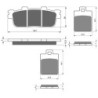 3 Kit plaquettes frein Adiva AD3 300 3 roue Av G, Av D et Ar 286-137X2 - EBC FA427 et FA260 - Raven 104-197