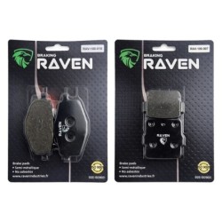 2 Kit plaquettes frein Yamaha Warrior 350  Avant et Arrière Nc -  - Raven 103-284