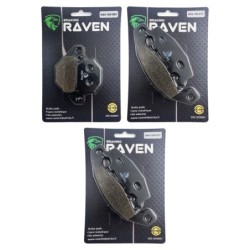 2 Kit plaquettes frein Kawasaki ZZR 250  Av G, Av D et Ar 084-013X2 -  - Raven 104-038