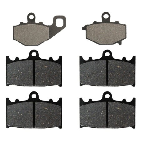2 Kit plaquettes frein Kawasaki ZZR 550  Av G, Av D et Ar 093-032X2 -  - Raven 104-047