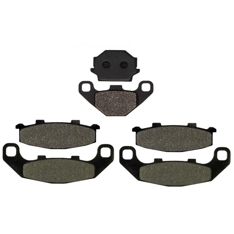 2 Kit plaquettes frein Kawasaki GPZ 500S Serie E  Av G, Av D et Ar 005-044X2 -  - Raven 104-053
