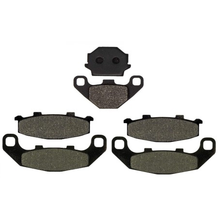 2 Kit plaquettes frein Kawasaki GPZ 500S Serie E  Av G, Av D et Ar 005-044X2 -  - Raven 104-053