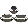2 Kit plaquettes frein Kawasaki GPZ 500S Serie E  Av G, Av D et Ar 005-044X2 -  - Raven 104-053