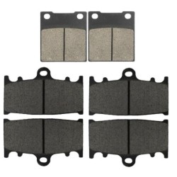 2 Kit plaquettes frein Kawasaki ZXR 400  Av G, Av D et Ar 016-090X2 -  - Raven 104-055