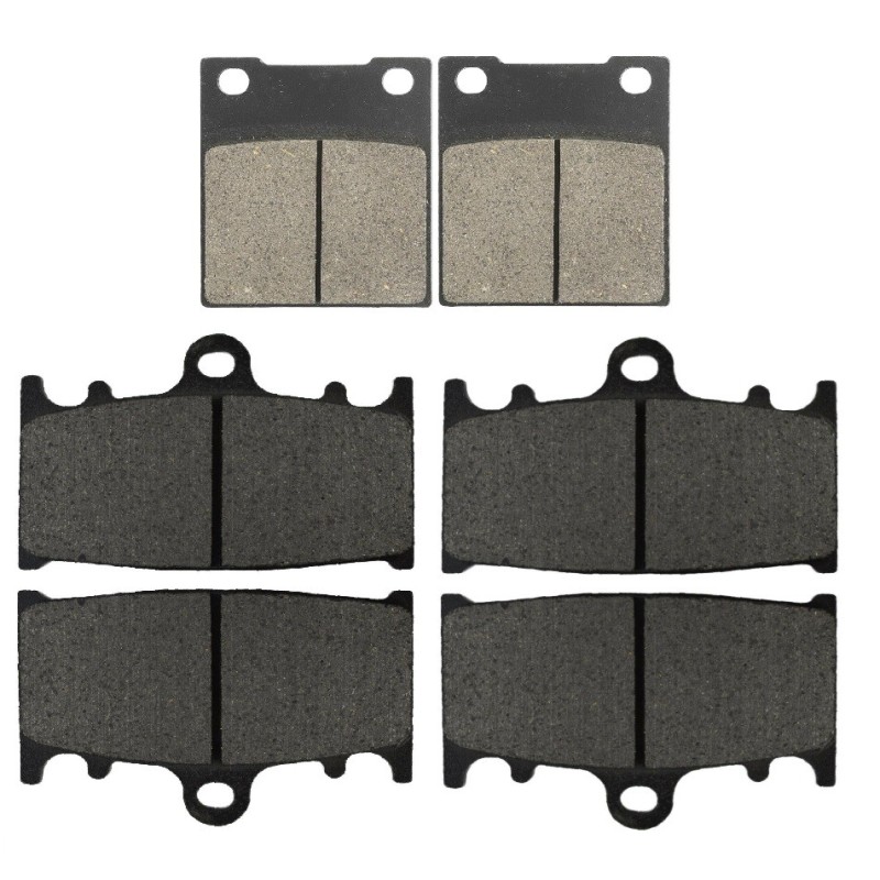 2 Kit plaquettes frein Kawasaki ZXR 400  Av G, Av D et Ar 016-090X2 -  - Raven 104-055