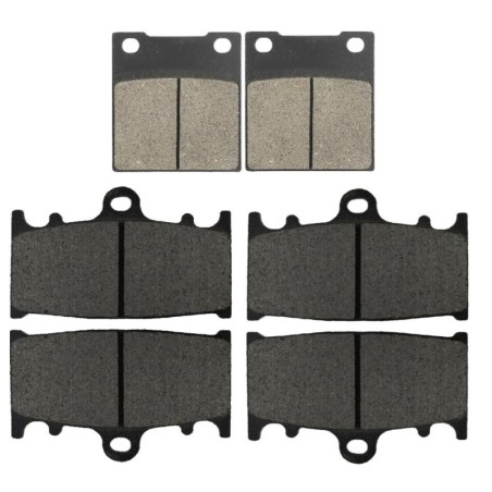 2 Kit plaquettes frein Kawasaki ZXR 400  Av G, Av D et Ar 016-090X2 -  - Raven 104-055