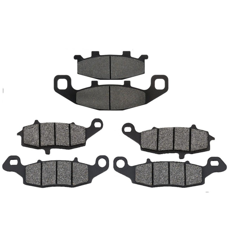2 Kit plaquettes frein Kawasaki Zephyr 1100  Av G, Av D et Ar 013-104-124 -  - Raven 104-056