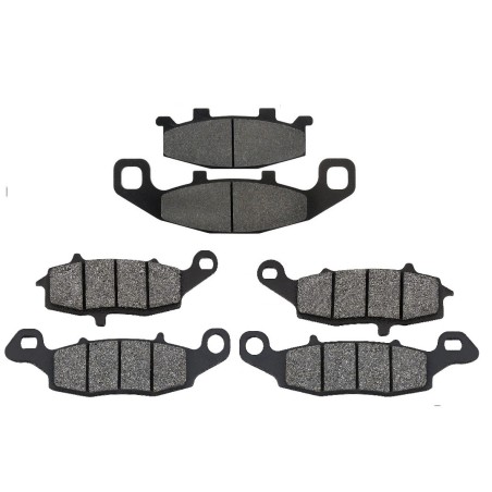 2 Kit plaquettes frein Kawasaki Zephyr 1100  Av G, Av D et Ar 013-104-124 -  - Raven 104-056