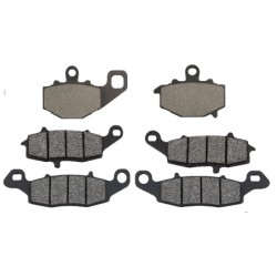 3 Kit plaquettes frein Kawasaki KLV 1000  Av G, Av D et Ar 021-104-124 -  - Raven 104-057