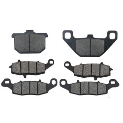 3 Kit plaquettes frein Kawasaki Vulcan 1500 Classic Tourer  Av G, Av D et Ar 037-104-124 -  - Raven 104-058