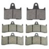 3 Kit plaquettes frein Kawasaki Ninja ZX-7RR 750  Av G, Av D et Ar 148-126X2 -  - Raven 104-060