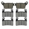 3 Kit plaquettes frein Kawasaki Ninja ZX-6R 636  Av G, Av D et Ar 242-279X2 -  - Raven 104-078