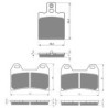 2 Kit plaquettes frein Ducati Superbike 748  Av G, Av D et Ar 038-141X2 -  - Raven 104-083