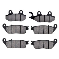 2 Kit plaquettes frein Triumph Bonneville T120 1200  Av G, Av D et Ar 247-022X2 -  - Raven 104-098