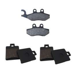 3 Kit plaquettes frein Piaggio MP3 400  Av G, Av D et Ar Nc -  - Raven 104-114