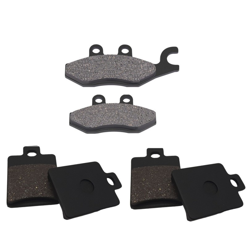 3 Kit plaquettes frein Piaggio MP3 250  Av G, Av D et Ar Nc -  - Raven 104-115