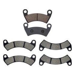 3 Kit plaquettes frein Polaris RZR XP toutes versions Av G, Av D et Ar 313-391X2 - EBC FA452R et FA680 - Raven 104-116